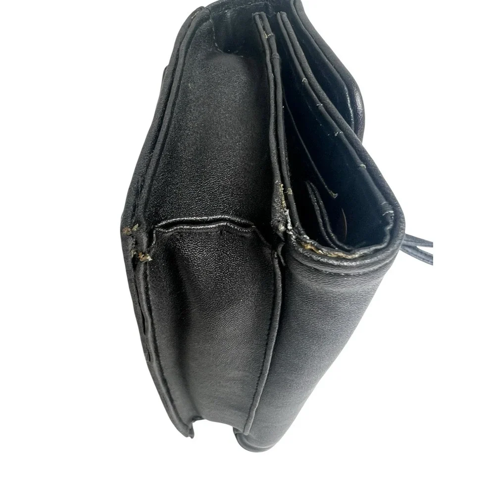 Rosetti Black Basketweave Convertible Whopper Crossbody Clutch Wallet + Cosmetic